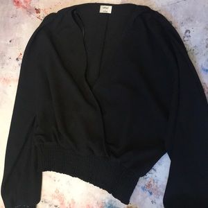 Aritzia Wilfred cropped blouse